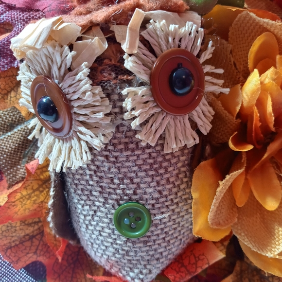 Handcrafted Silk & Burlap Flower Arrangement - Picture 2 of 12